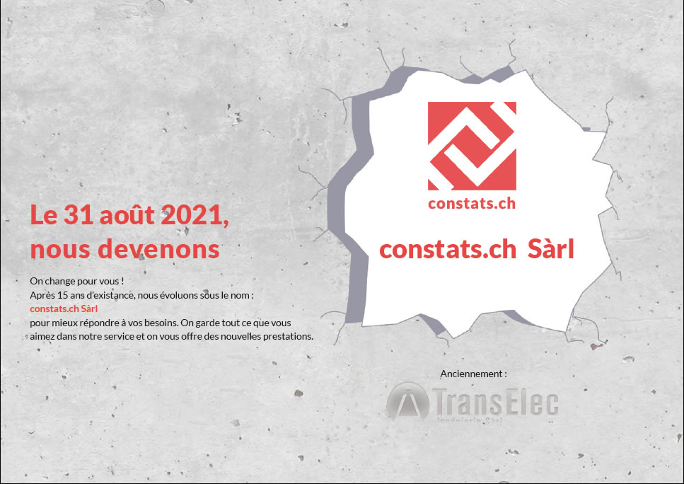 constats.ch Sàrl nouvelle société